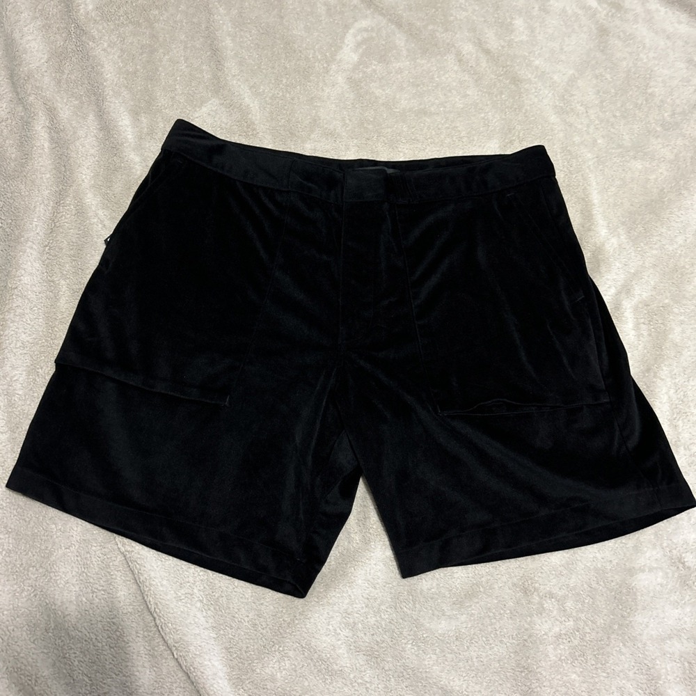 Nike SB Life Men's Corduroy Park Shorts Size 38 Charcoal Black Zip Stash Pocket